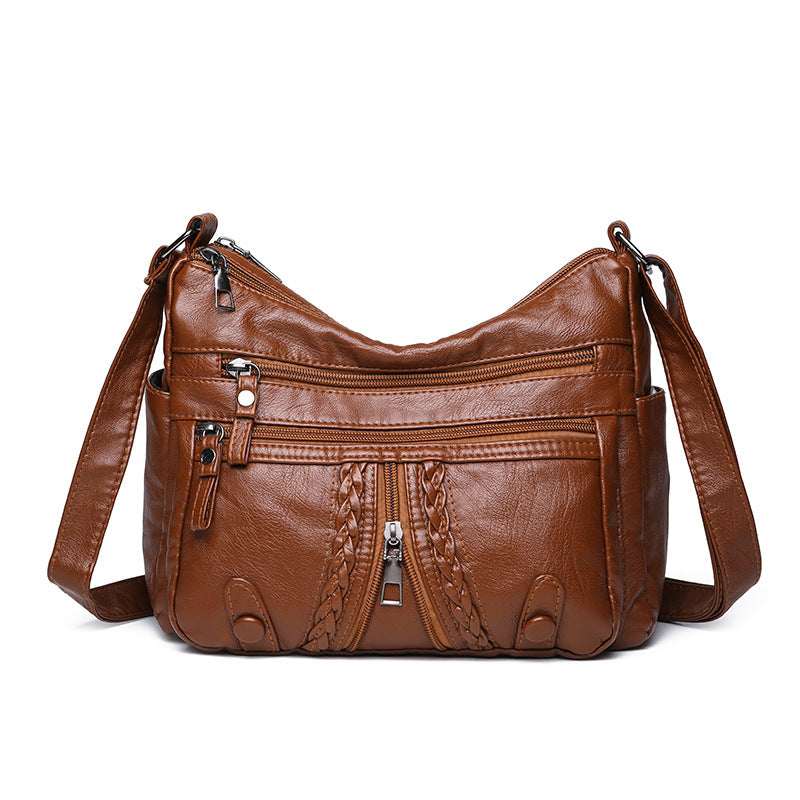 Brielle - Multi-compartment Washed  Bag