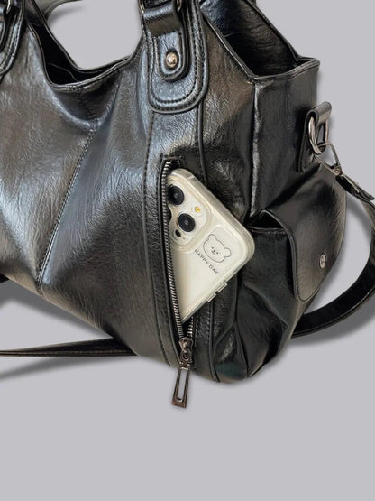 Classic Multi-Pocket Shoulder Bag – Stylish & Versatile for Everyday Use